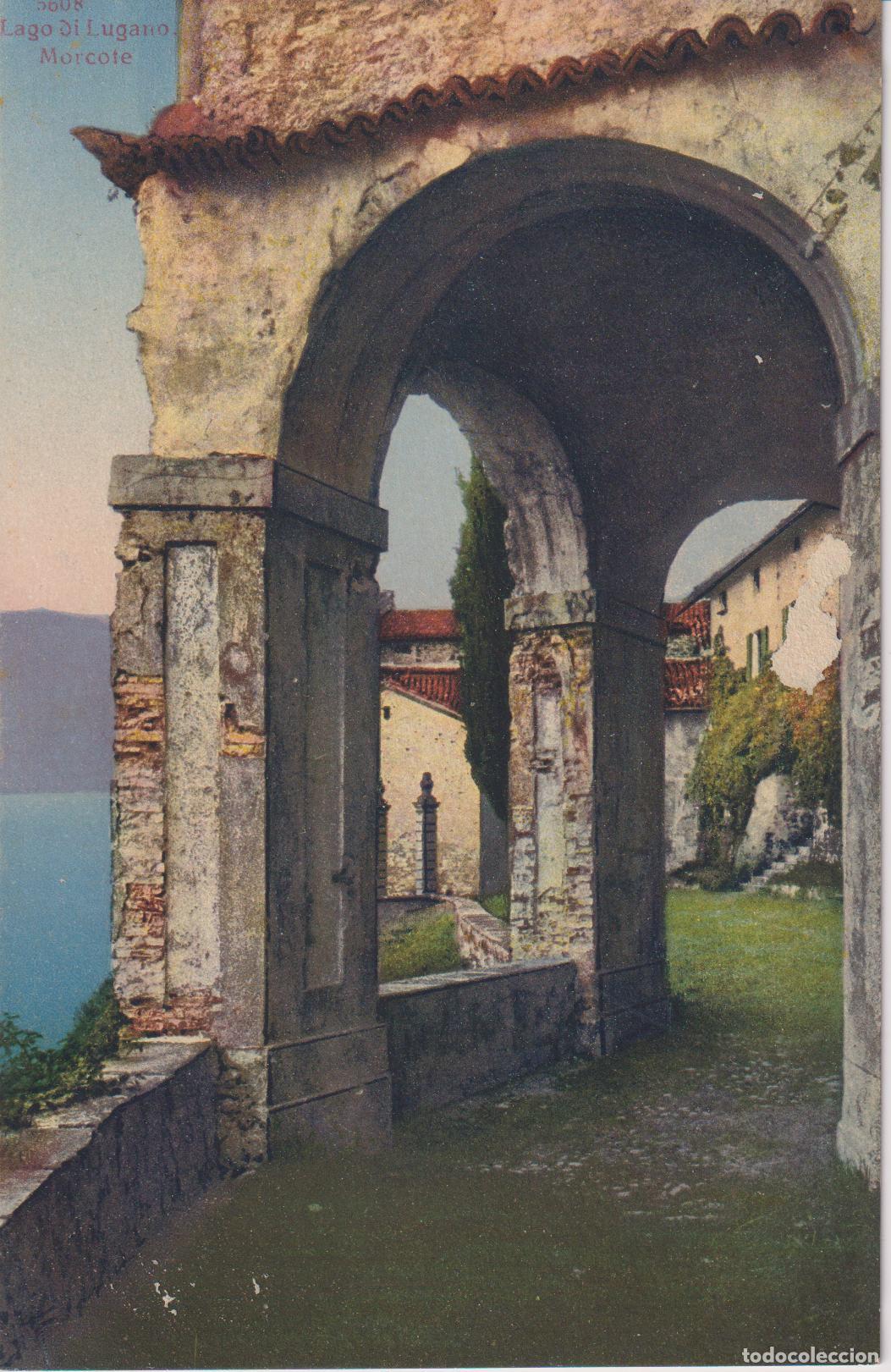 Postales: SUIZA, (CANTON DEL TESINO) MORCOTE A ORILLAS DEL LAGO DE LUGANO &ndash; PAUL BENDER &ndash; S/C