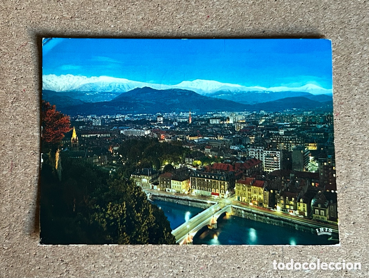 Postales: TARJETA POSTAL CIRCULADA. A&Ntilde;O 1977. GRENOBLE. VILLA OL&Iacute;MPICA