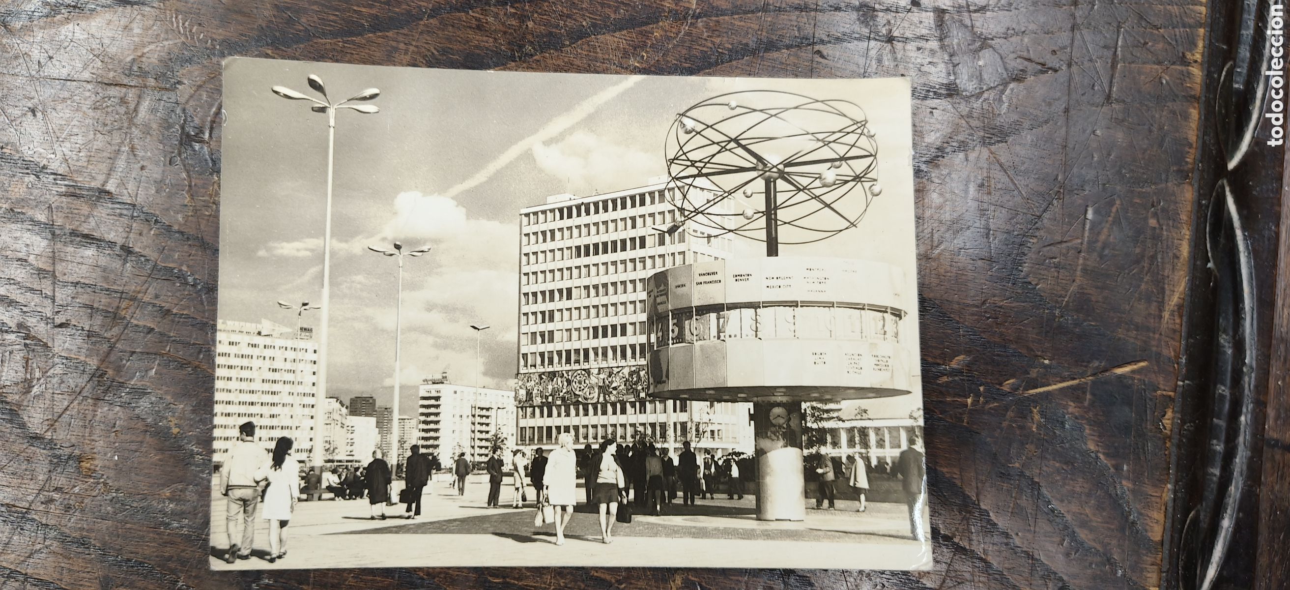 Postales: Postal Berl&iacute;n (RDA / DDR) 1971 - Alexanderplatz- Correo A&eacute;reo La Coru&ntilde;a mat sellos G.FRIA