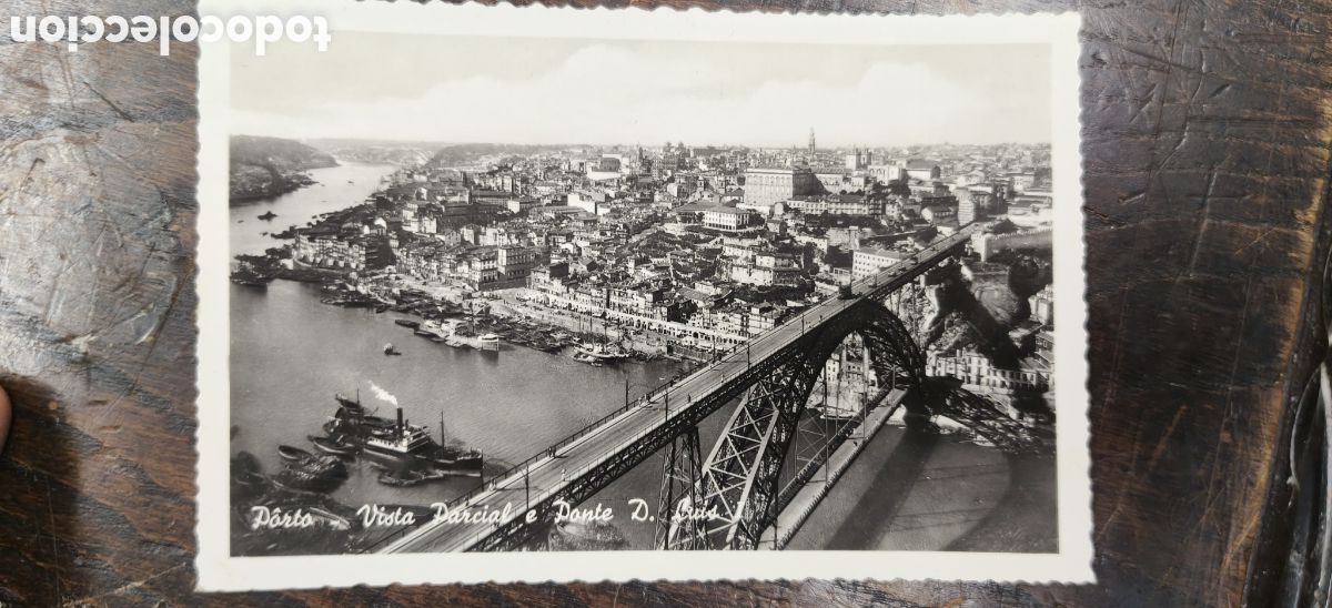 Postales: POSTAL PORTUGAL - PORTO (OPORTO) - VISTA PARCIAL E PONTE D. LU&Iacute;S I - EDI&Ccedil;&Atilde;O ESMALTEX -CIRCULADA 1960