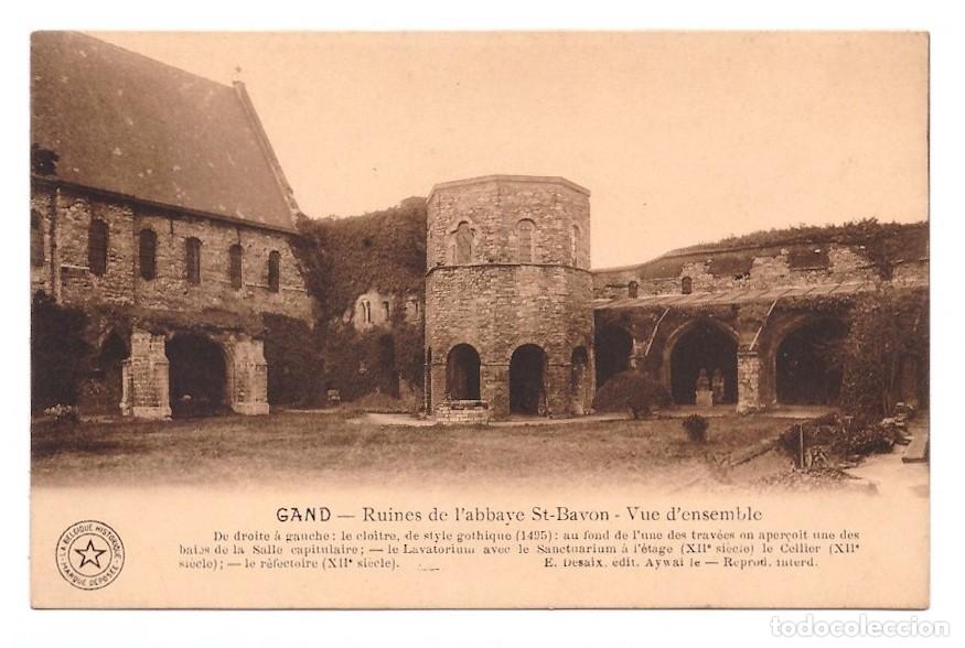 Postales: Belgium Gand - Ruines Abbaye St Bavon Vue Ensemble - Desaix