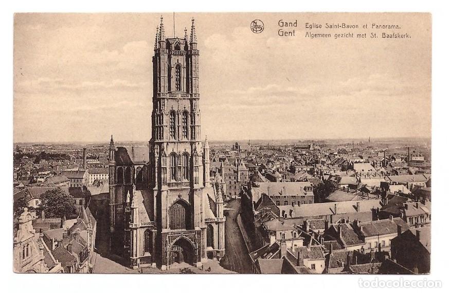Postales: Belgium Gand Gent - Eglise St Bavon Panorama - Nels Thill