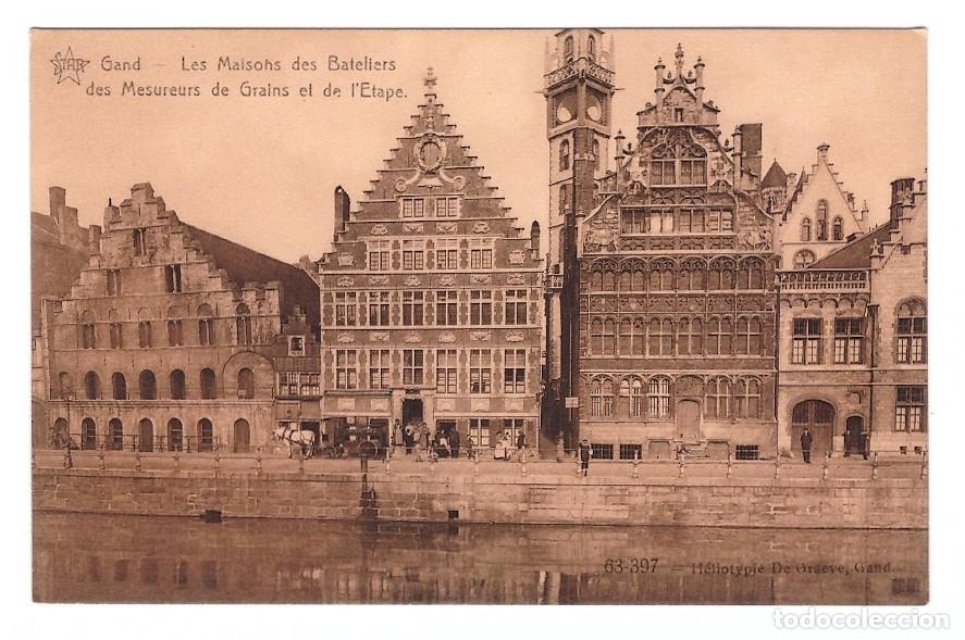 Postales: Belgium Gand - Maisons Bateliers Mesureurs Grains Etape - Star