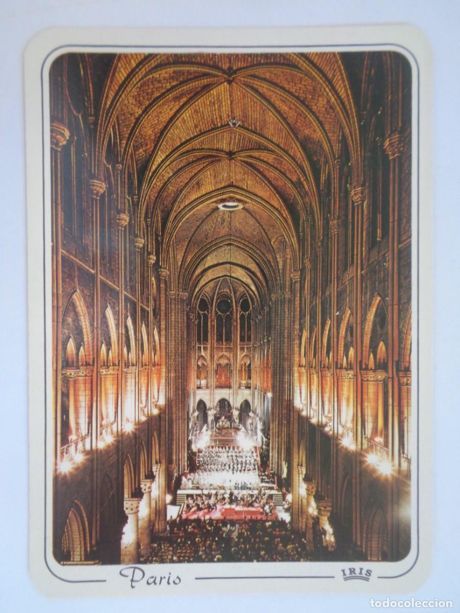 Cartoline: POSTAL DE PARIS ( FRANCIA ): INTERIOR DE LA CATEDRAL DE NOTRE-DAME