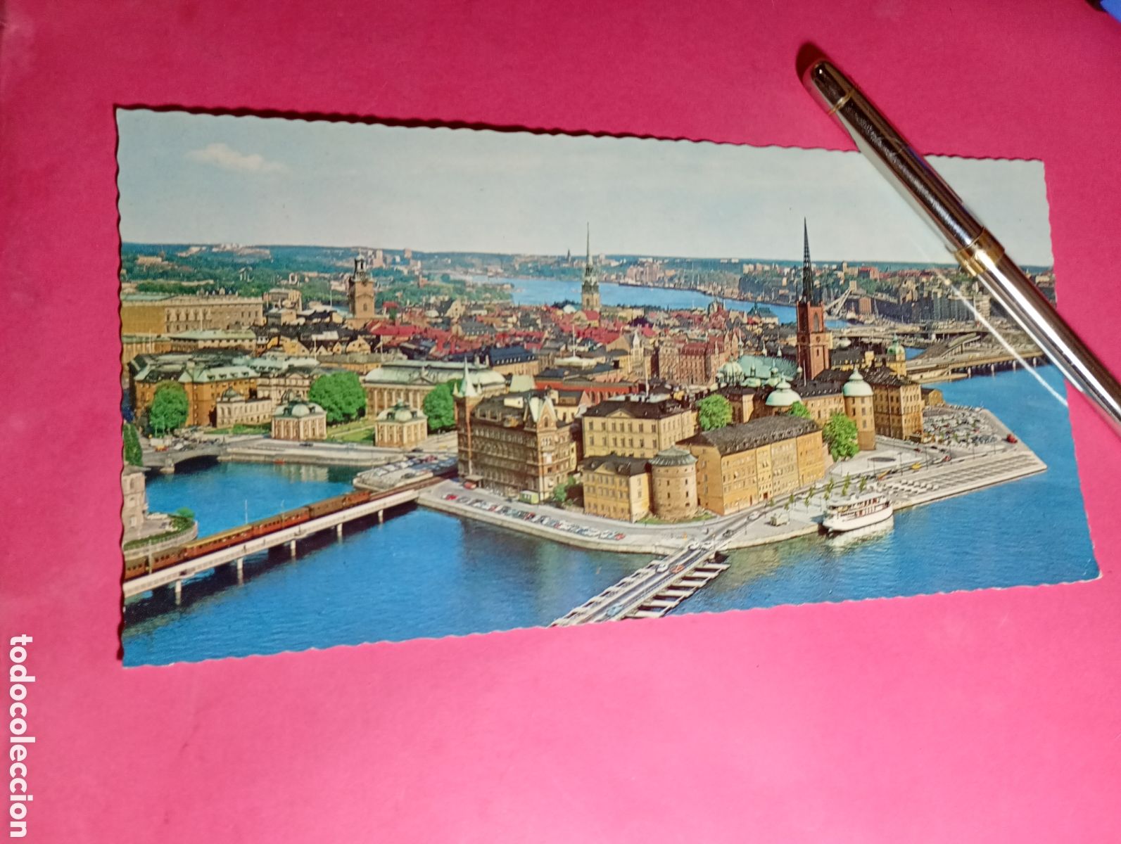 Postales: SUECIA ESTOCOLMO COLOR NO CIRCULADA VIEW OF RIDDARHOLMEN FROM THE TOWER OF THE TOWN HALLs