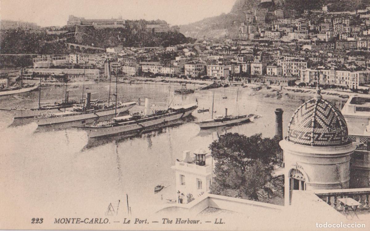 Postales: MONACO, MONTE-CARLO, EL PUERTO - LEVY FILS ET CIE. 223 - S/C