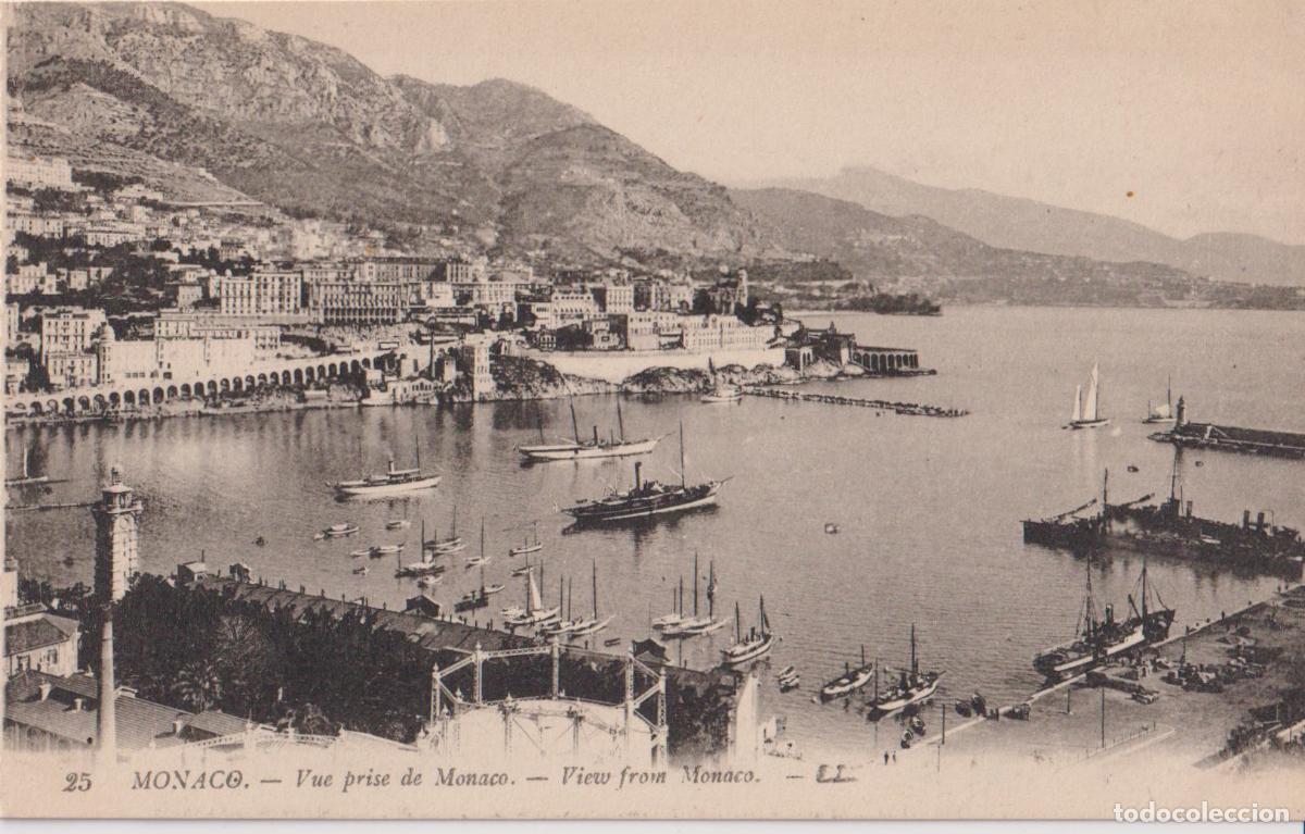 Postales: MONACO, VISTA DESDE M&Oacute;NACO - LEVY FILS ET CIE. 25 - S/C