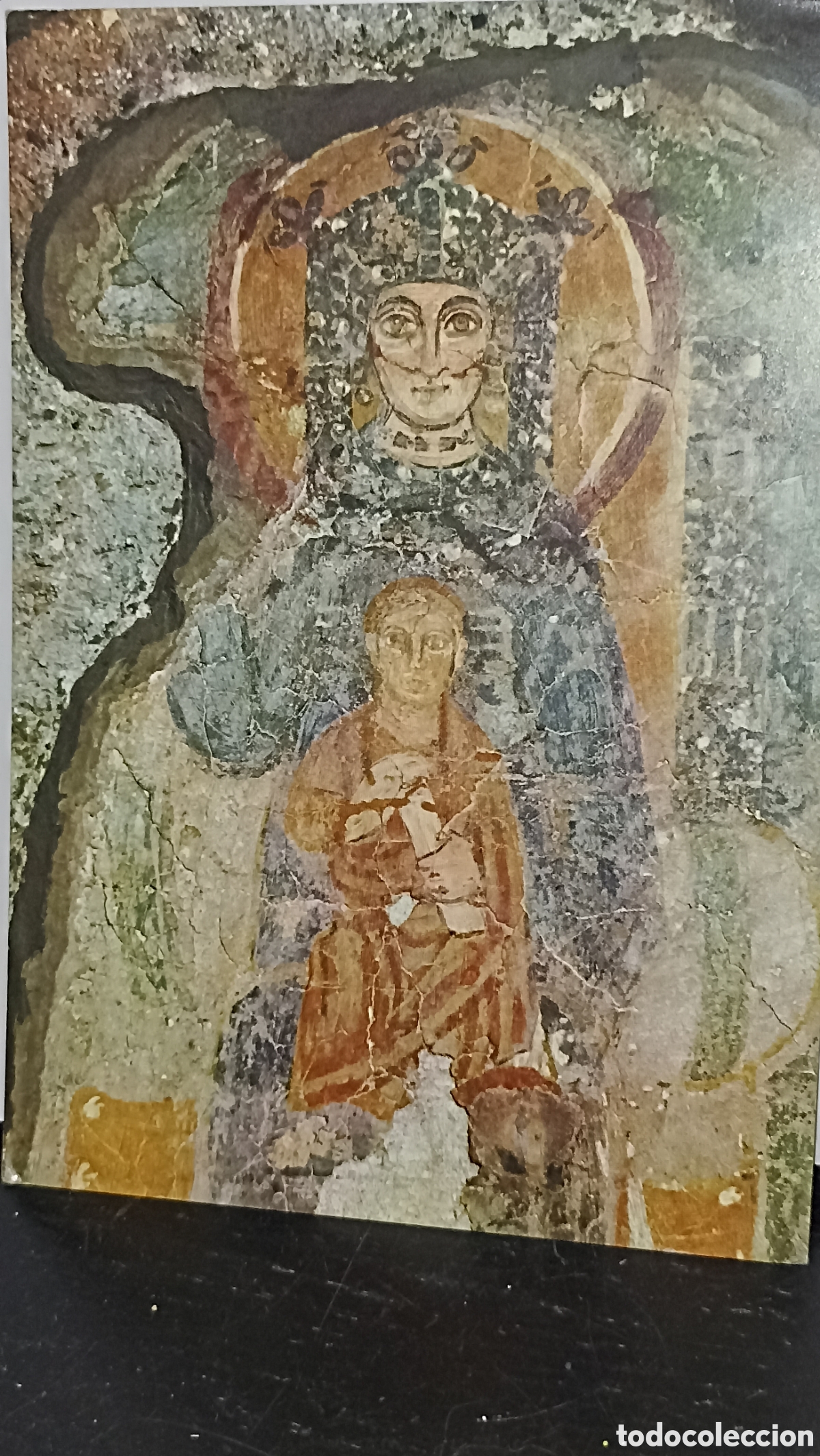 Postales: Roma bas&iacute;lica inferior de San Clemente Madonna con ni&ntilde;a