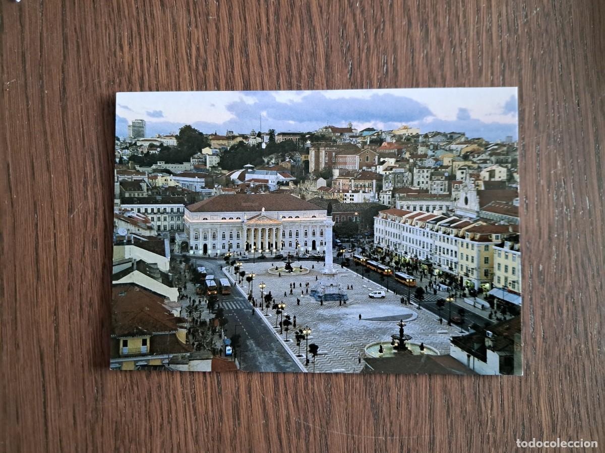 Postales: postal de Portugal, O Rossio, Lisboa.