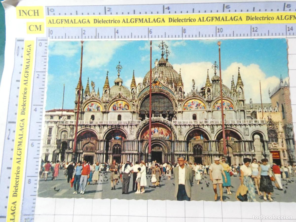 Postales: ANTIGUA POSTAL DE ITALIA. VENECIA VENEZIA BAS&Iacute;LICA DE SAN MARCO TURISTAS. 2914