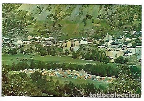 Postales: VISTA D&acute;ANDORRA LA VELLA AMB EL &rdquo; CAMPING ANDORRA &rdquo;.- ANDORRA