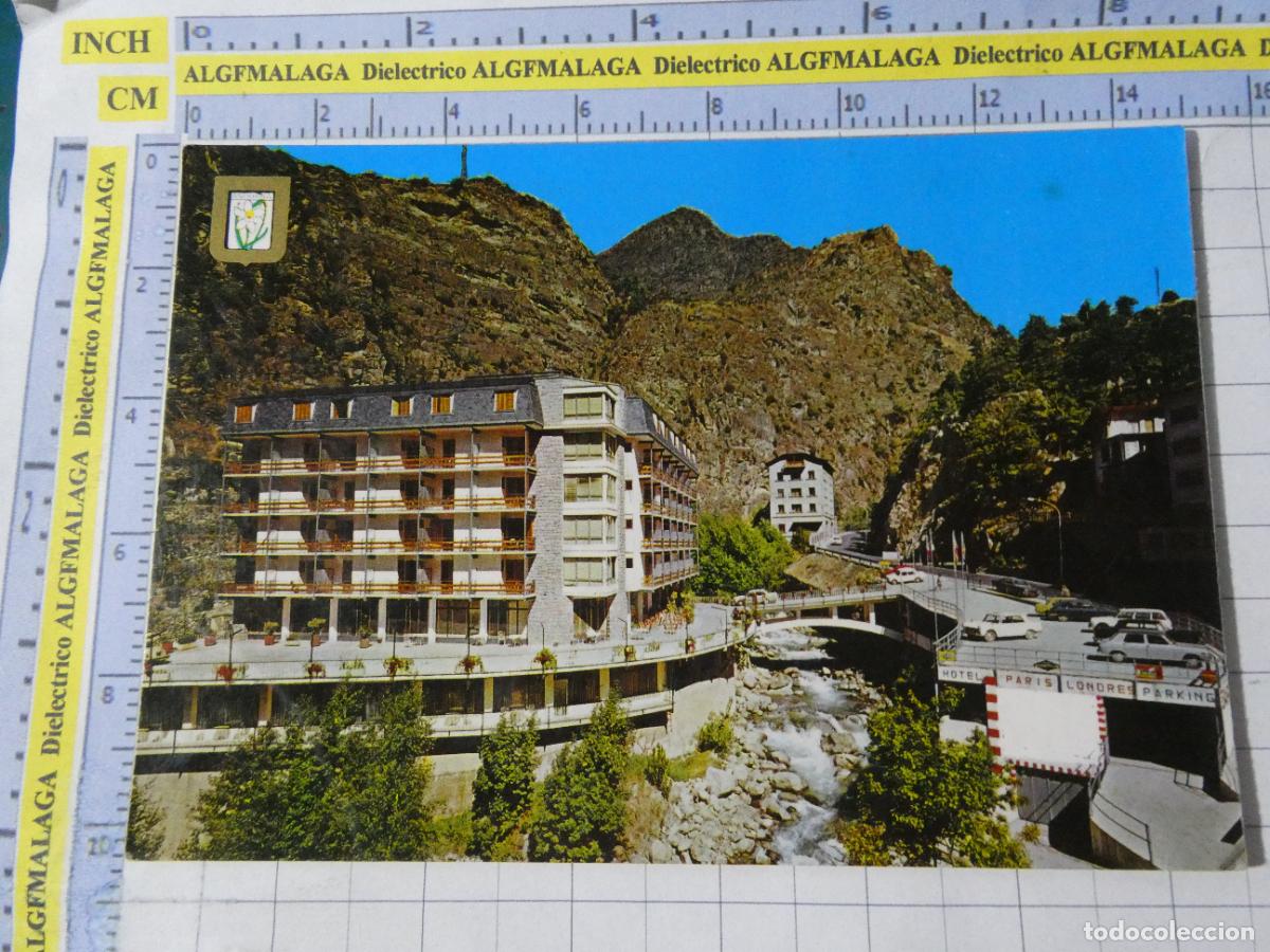 Postales: POSTAL DE ANDORRA. A&Ntilde;O 1980. HOTEL PARIS LONDRES ESCALDES. 2951