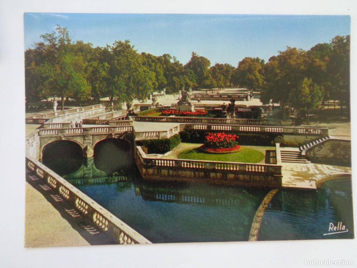 Postais: POSTAL DE NIMES ( FRANCIA ): JARDINES DE LA FONTAINE