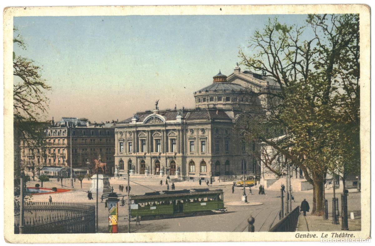 Postales: GEN&Egrave;VE_Th&eacute;&acirc;tre_Paul Lebel; 22 / Teatros Suiza