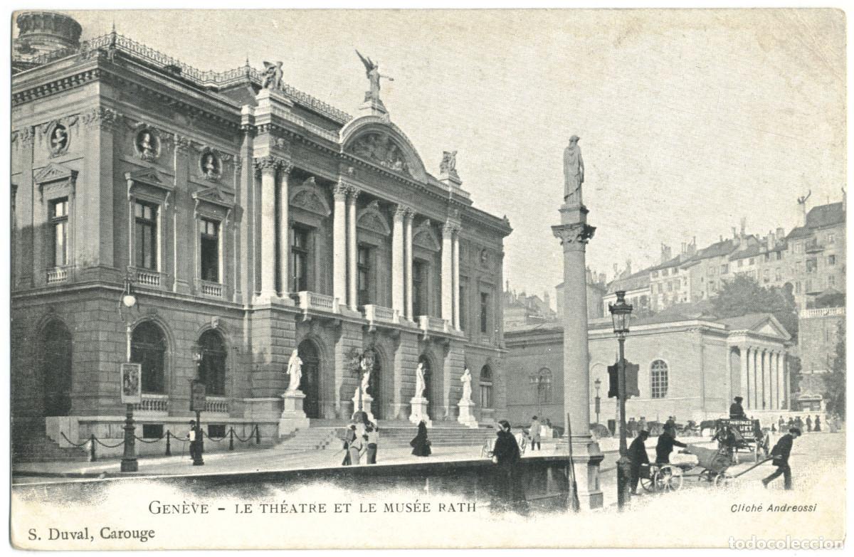 Postales: GEN&Egrave;VE_Th&eacute;&acirc;tre et le Mus&eacute;e Rath_S. Duval. Photo Andreossi / Teatros Suiza