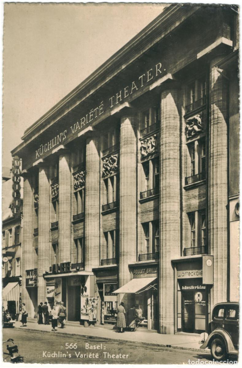 Postales: BASEL_K&uuml;chlin's Variet&eacute;-Theater_Echte; 566 / Teatros Suiza