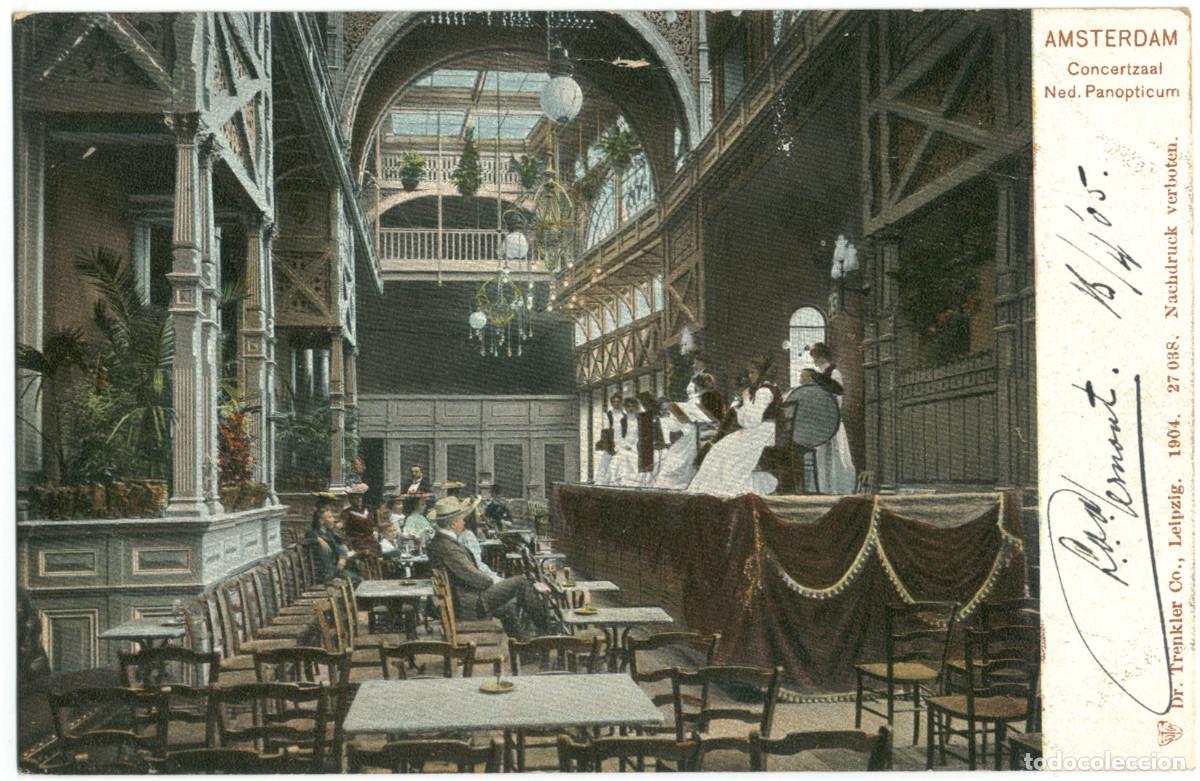 Postales: AMSTERDAM_Concertzaal Ned. Panopticum_Dr. Trenkler; 27-38 / Teatros Netherlands