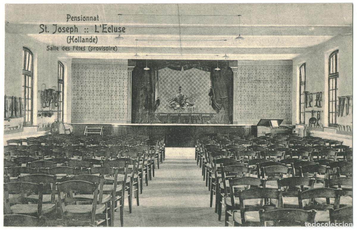 Postales: SAINT JOSEPH (L'Ecluse)_Pensionnat, Salle de F&ecirc;tes_De Tulp Naarlem / Teatros Netherlands
