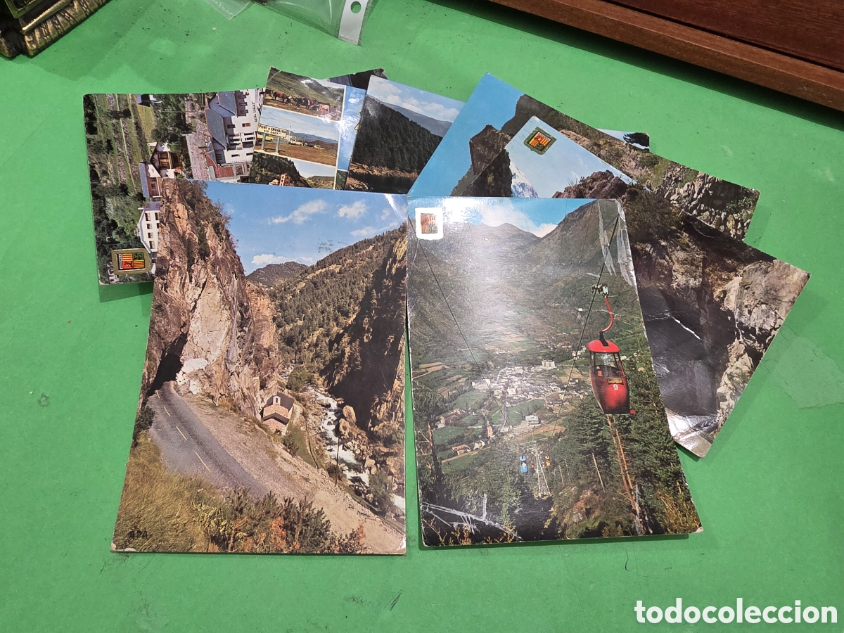 Postales: LOTE N&deg;3...&rdquo;&rdquo;SIETE POSTALES EN COLOR DE ANDORRA&rdquo;&rdquo;...A&Ntilde;OS 60...ESCRITAS Y CIRCULADAS...