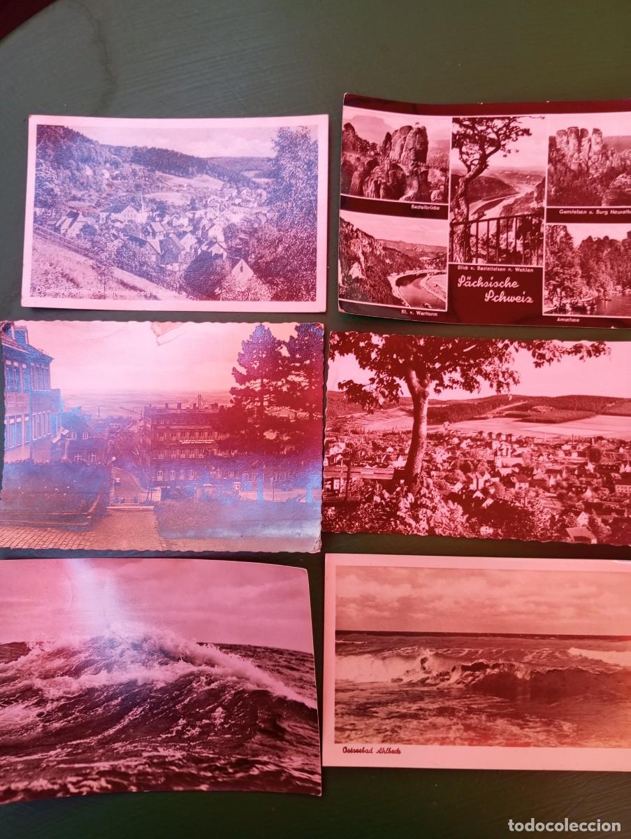 Postales: ALEMANIA ORIENTAL, SEIS POSTALES CIRCULADAS