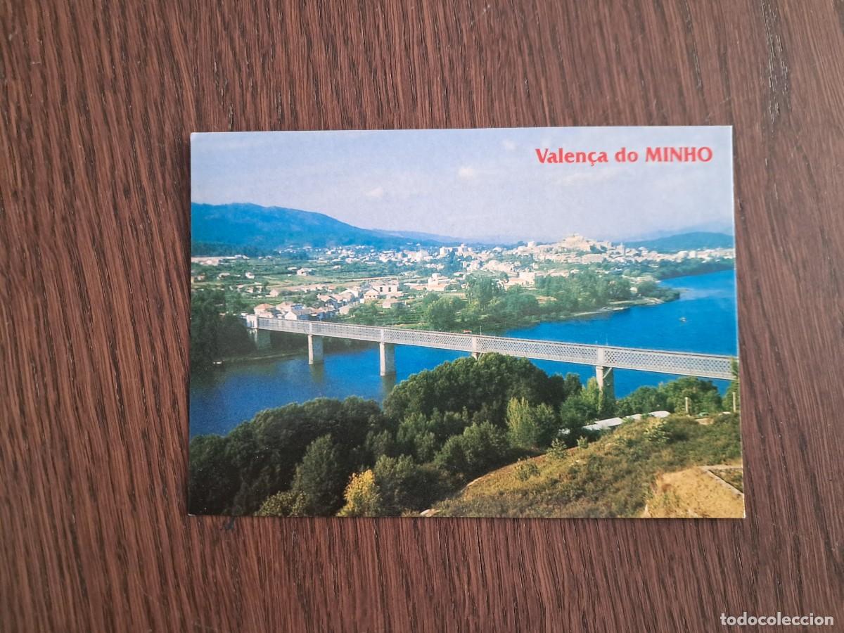 Postales: postal de Portugal, puente Valen&ccedil;a Do Minho.