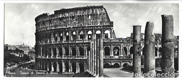 Postales: VENUS AND ROMA TEMPLE - COLISEUM.- ROMA / ITALIA