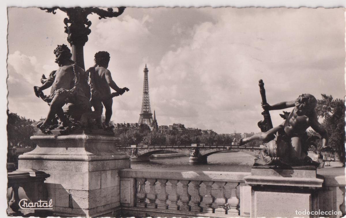 Postales: FRANCIA, PARIS, VISTA DEL PUENTE ALEXANDRE III - EDITONS CHANTAL 151 - CIRCULADA