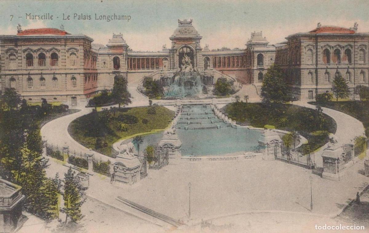 Cartoline: France Marseilles Marseille Palais Longchamp Fontaine Parc Unposted *YAH012