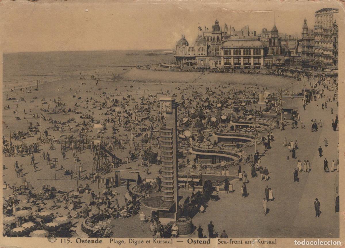 Cartoline: Belgium Other Unclassified Ostende Flandre Occidentale Plage Digue et *YAH020