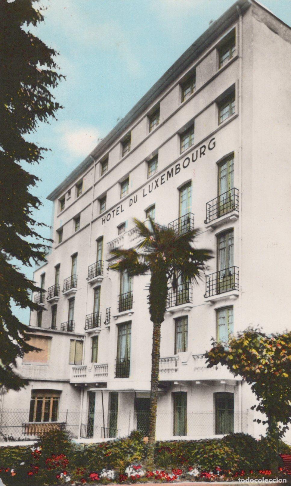 Cartoline: France Lourdes H&ocirc;tel du Luxembourg Architecture Real Photo Unposted *YAH022