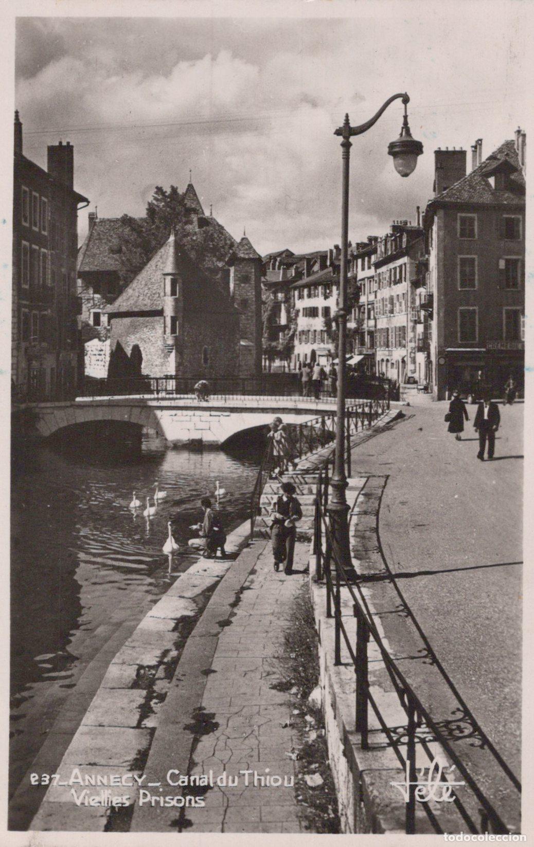 Cartoline: France Annecy Canal du Thiou Vieilles Prisons Real Photo Unposted *YAH032
