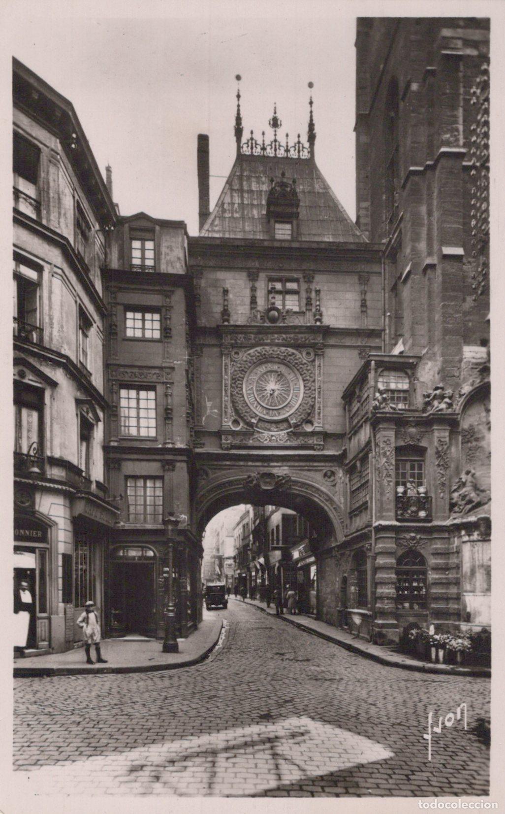 Postcards: France Rouen Seine Inf la Grosse Horloge Monument Real Photo Unposted *YAH042