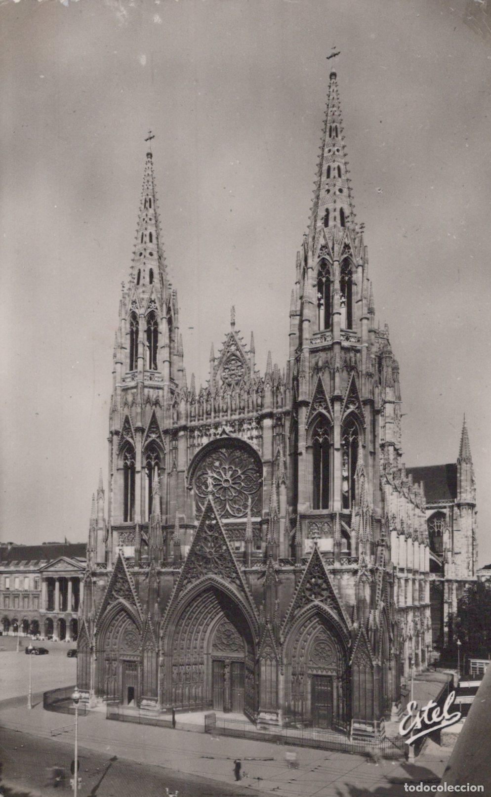 Postcards: France Rouen Normandie &Eacute;glise Saint Ouen Fa&ccedil;ade Real Photo Unposted *YAH045