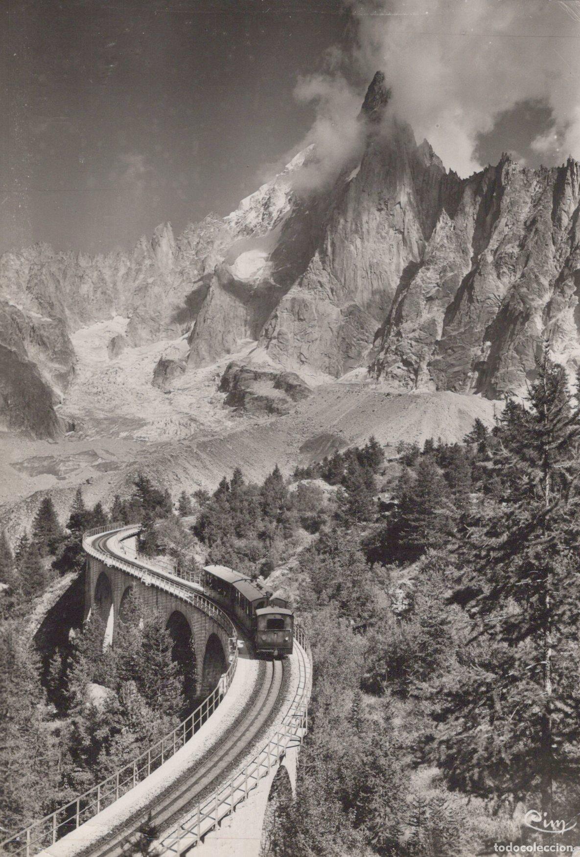 Postcards: France Chamonix Mont Blanc Chamonix Hte Savoie Train Viaduc Real Photo *YAH060