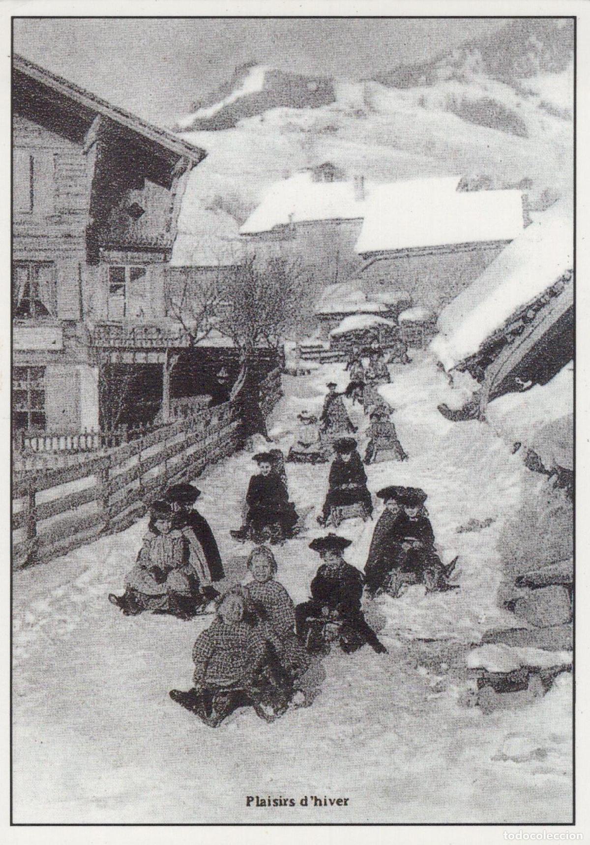 Postcards: France Chambery Plaisirs D Hiver Patinage et Ski *YAH063