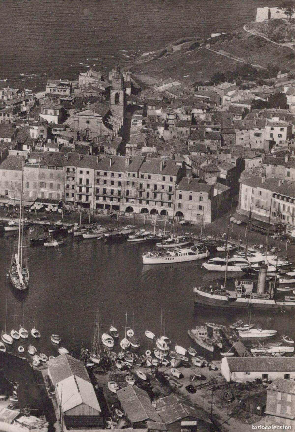 Postcards: France Saint Tropez Vue A&eacute;rienne Port Eglise Architecture Unposted *YAH108
