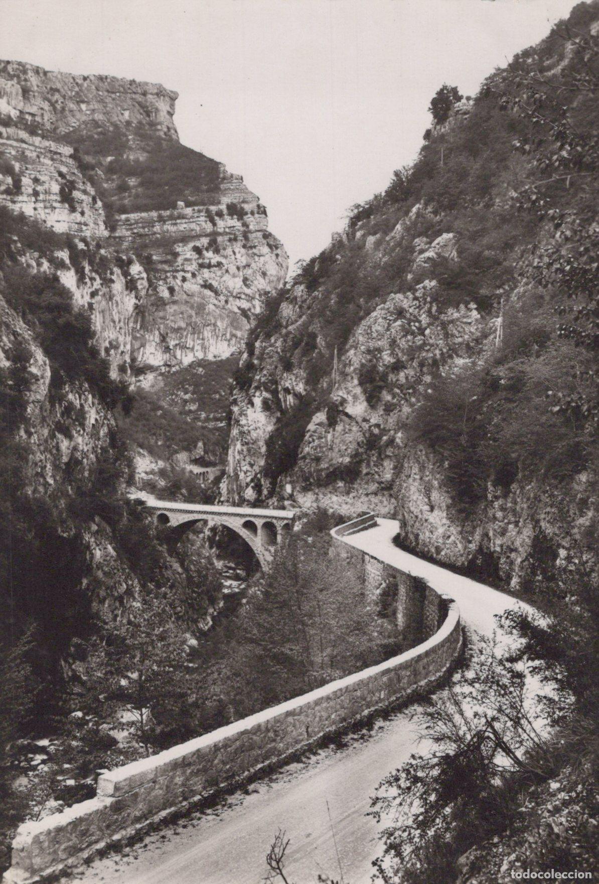 Postcards: France Gorges du Loup Pont de L Ab&icirc;me Paysage Real Photo Unposted *YAH114