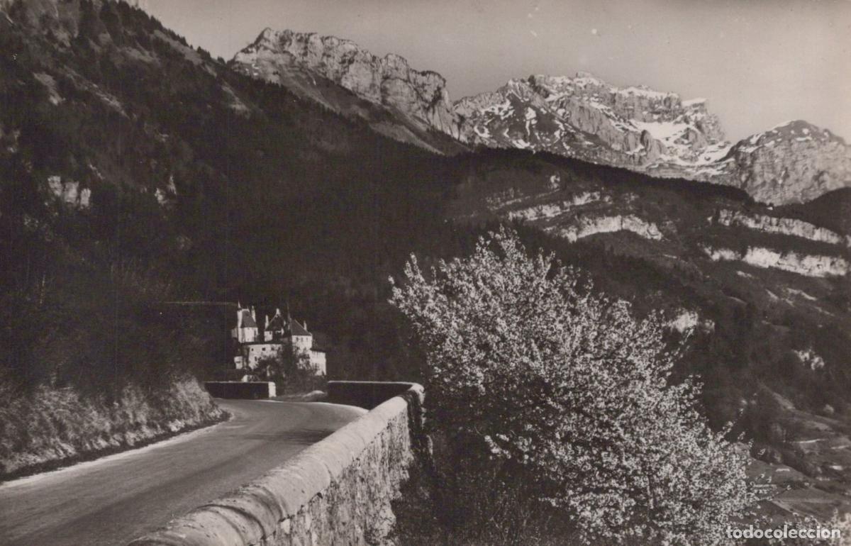 Postcards: France Annecy Menthon du Lac D Ch&acirc;teau St Bernard Tournette Unposted *YAH129