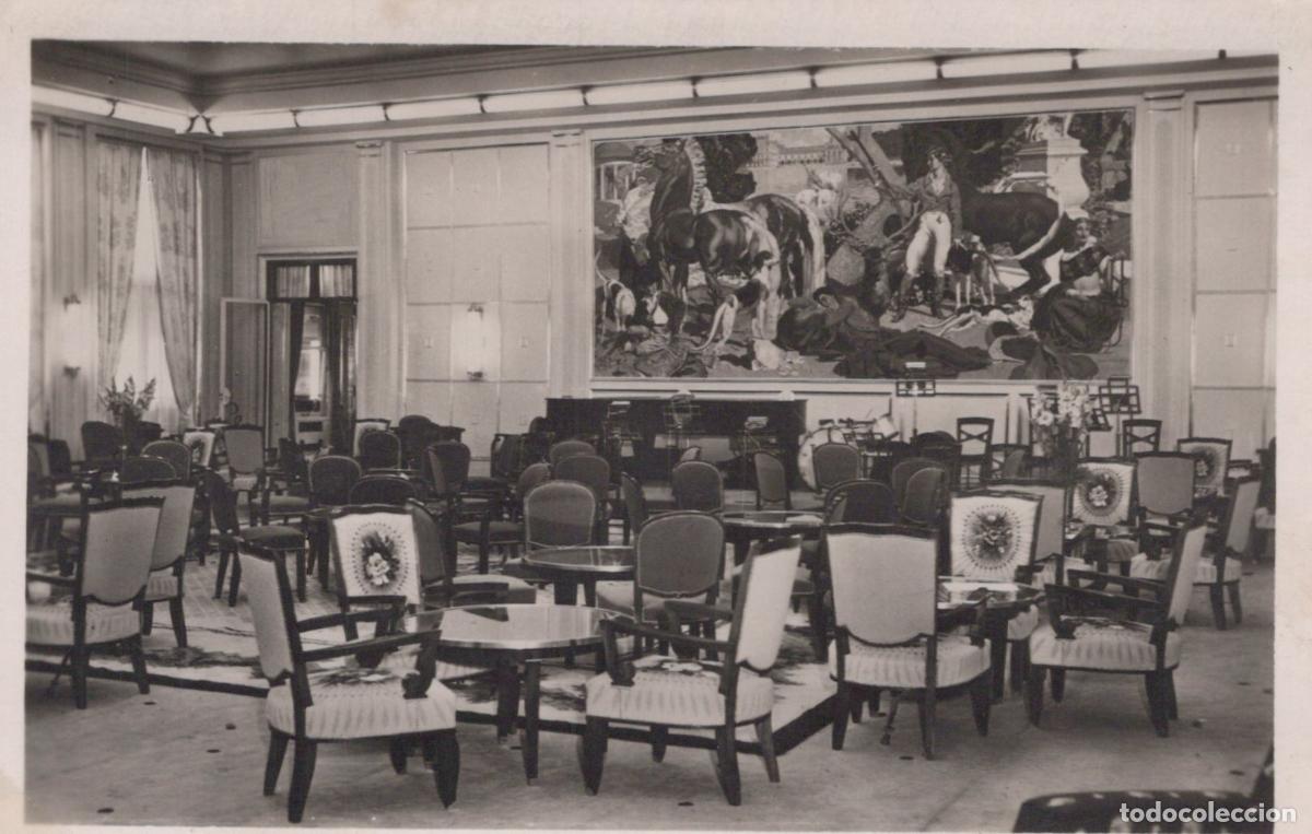Postcards: France Le Havre Normandie Paquebot Ile DE Grand Salon Unposted *YAH139