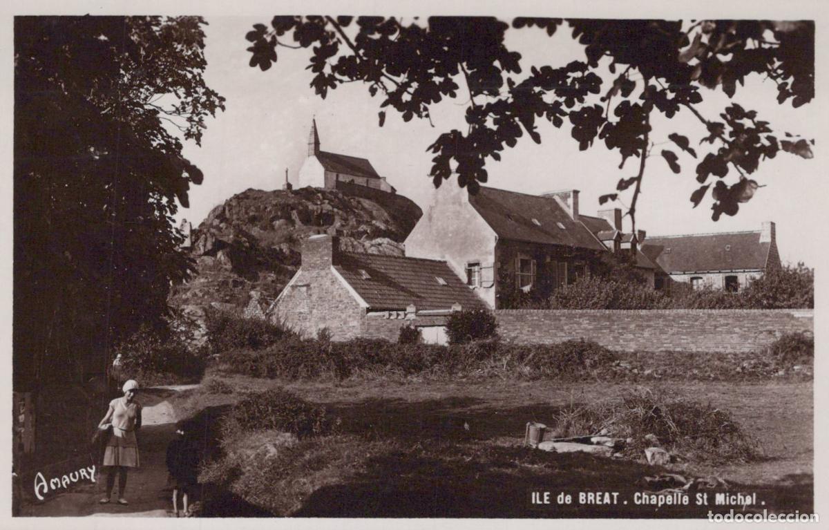 Postcards: France Ile de Breat Chapelle Saint Michel Paysage Unposted *YAH154