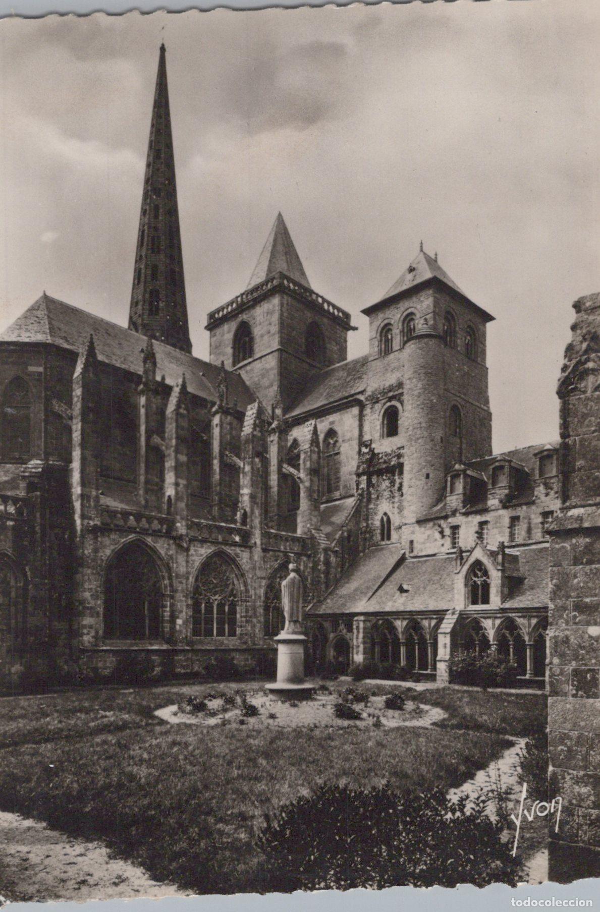 Postcards: France Tr&eacute;guier Cath&eacute;drale Saint Tugdual Abside Clo&icirc;tre Unposted *YAH121
