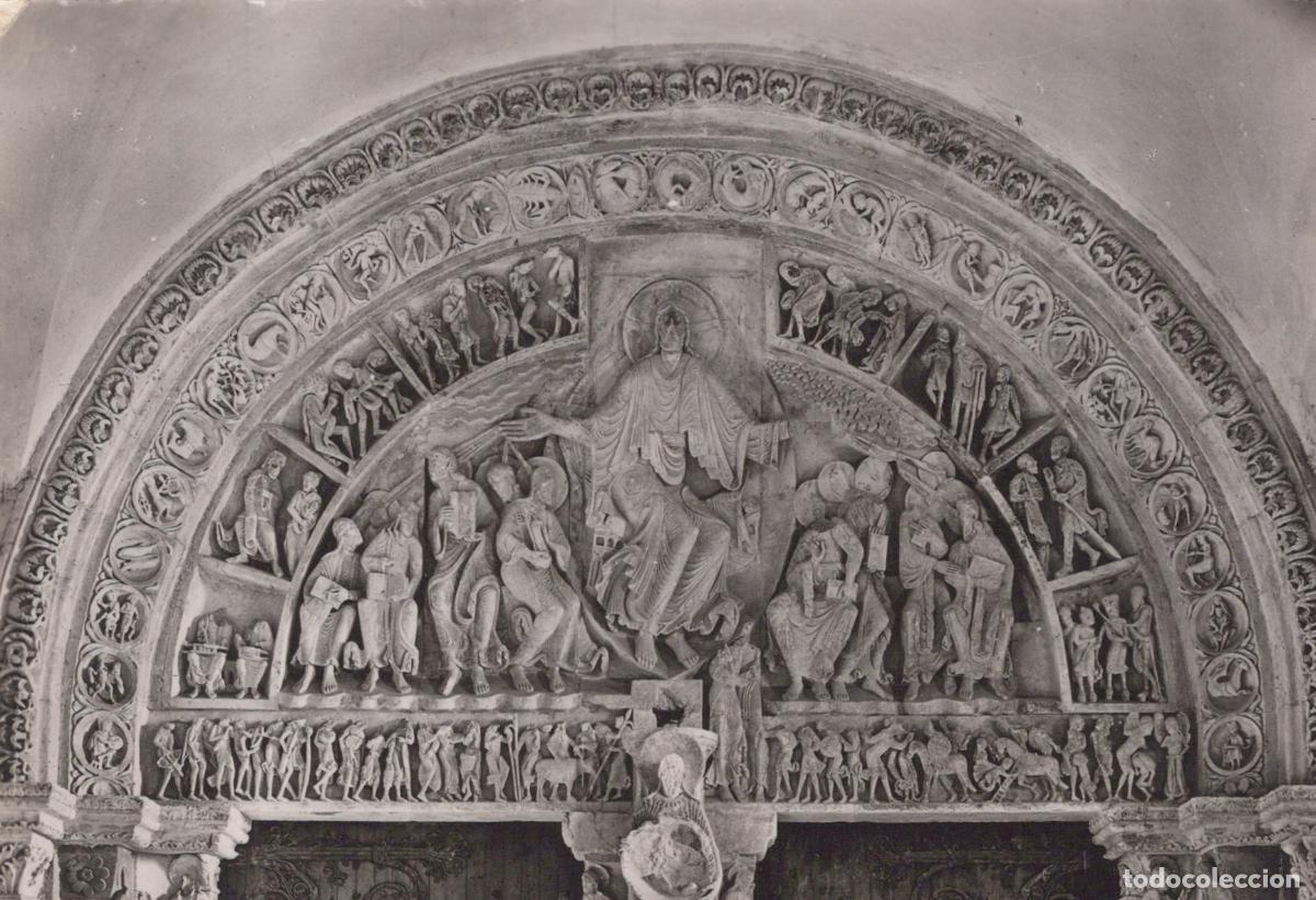 Postcards: France Vezelay Eglise Madeleine Tympan Portail Real Photo Unposted *YAH210