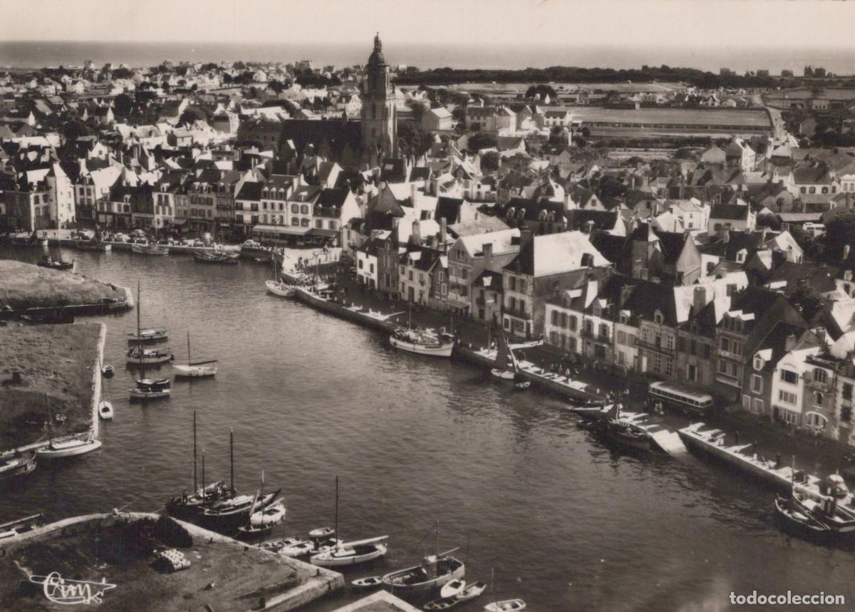 Cartoline: France Le Croisic Vue A&eacute;rienne Port Ville Real Photo *YAH283