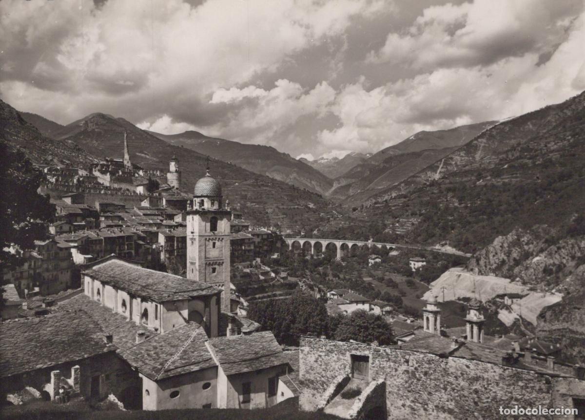 Postkarten: France Nice Tende la Cath&eacute;drale et le Viaduc Turin Real Photo Unposted *YAH242