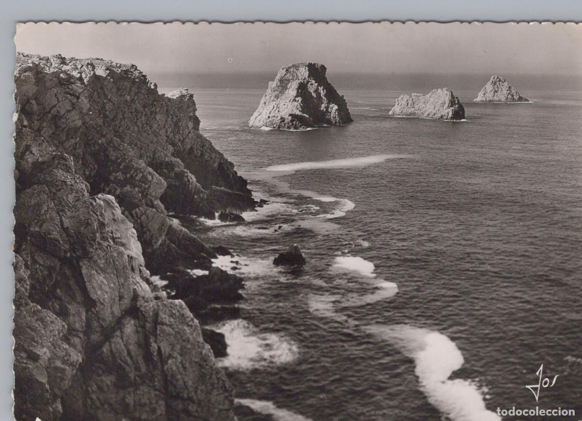 Postais: France Ch&acirc;teaulin Camaret Paysage Marin Tas de Pois Real Photo Unposted *YAH257