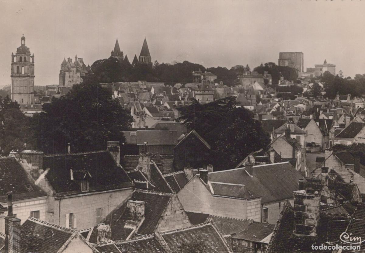 Postkarten: France Loches Panorama Ville Ch&acirc;teau Coll&eacute;giale Unposted *YAH349