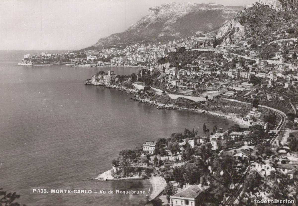 Cartes Postales: Monaco Monte Carlo Vue Panoramique Vers Roquebrune Real Photo Unposted *YAH365