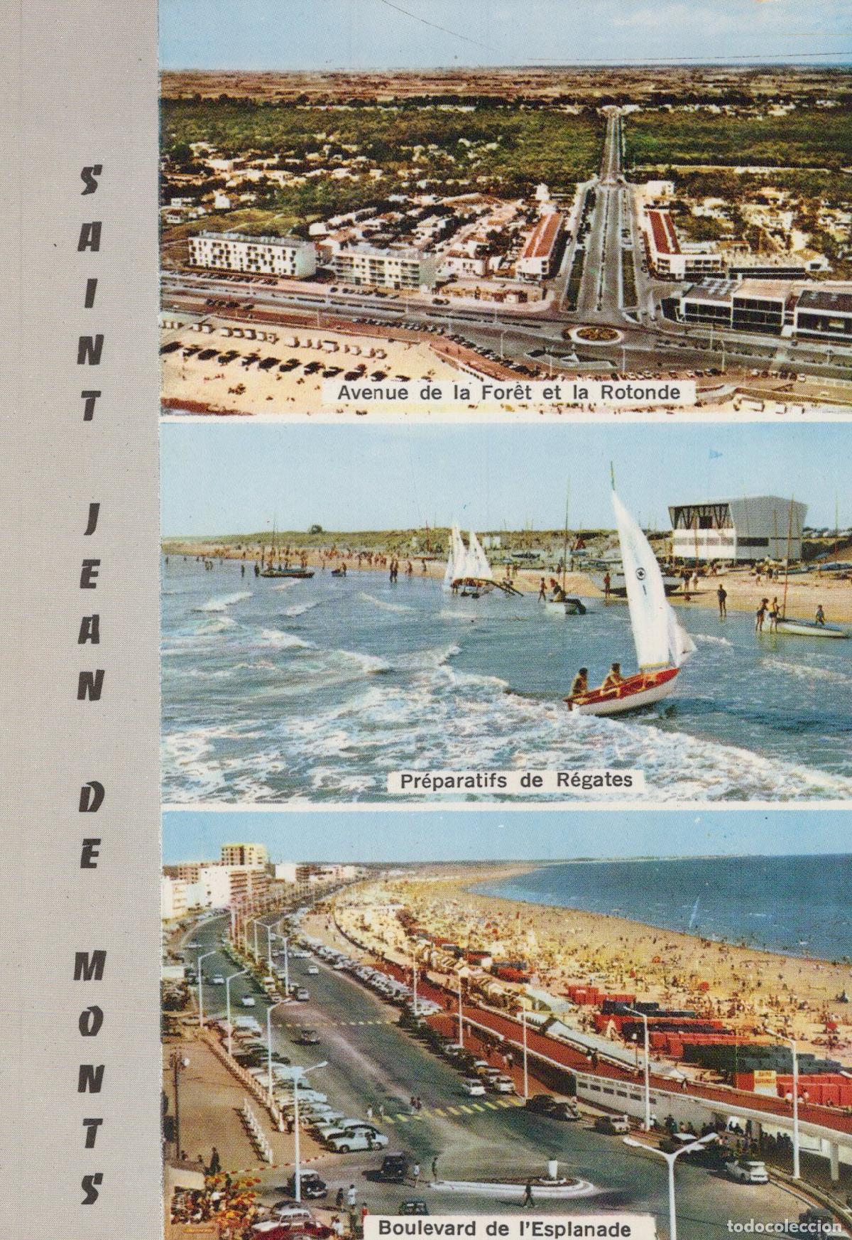 Cartes Postales: France Saint Jean de Monts Vue A&eacute;rienne Plage R&eacute;gates Boulevard *YAH389