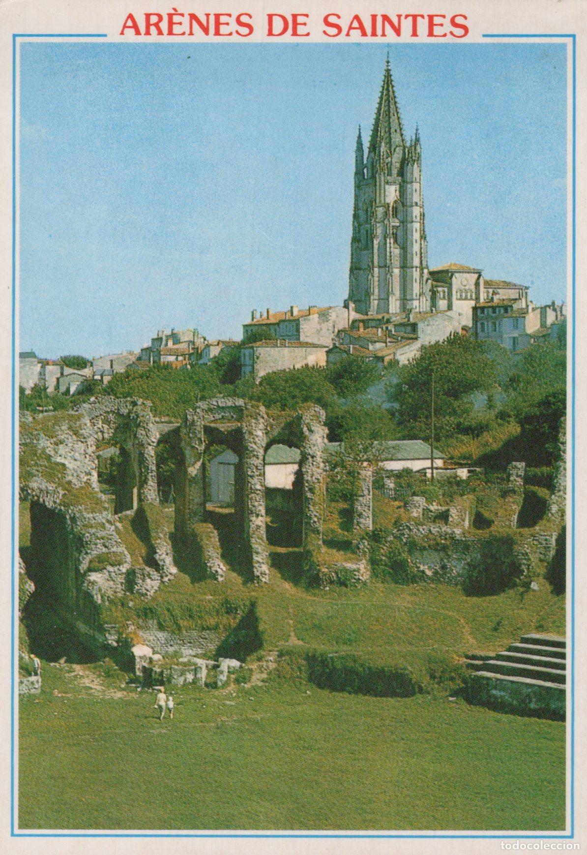 Postcards: France Saintes Ar&egrave;nes Gallo Romaines et Basilique Saint Eutrope *YAH405