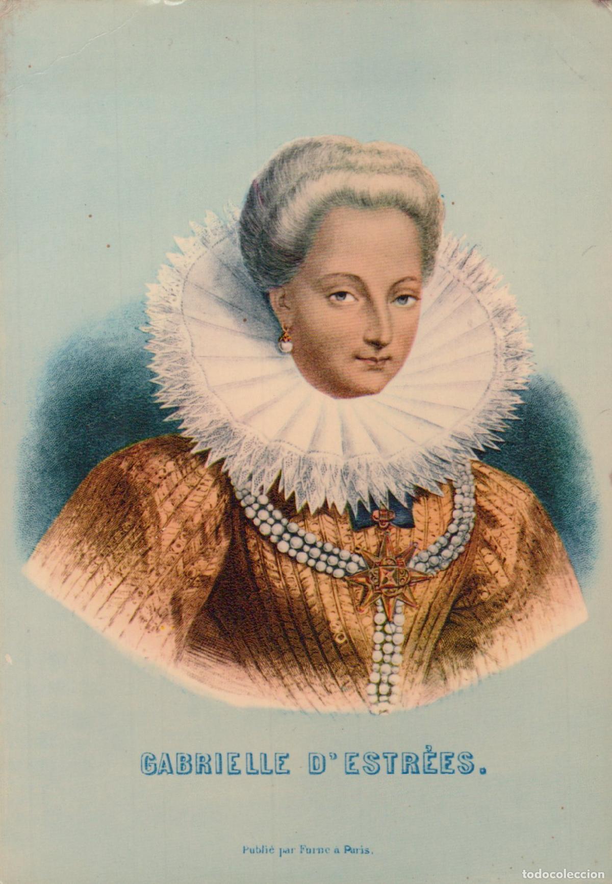 Postcards: France Other Unclassified Monts Portrait de Gabrielle D Estr&eacute;es *YAH428